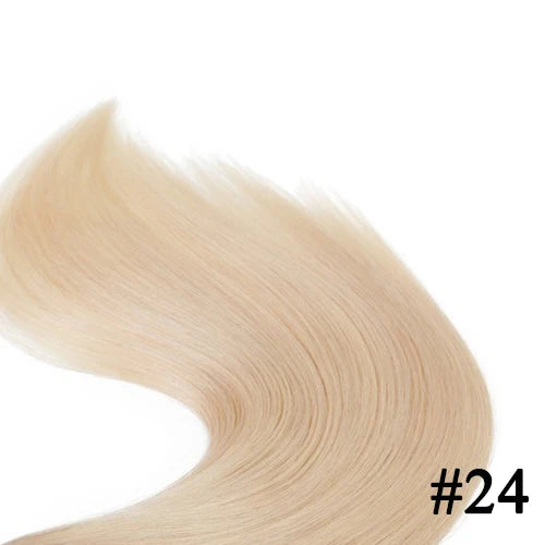 Straight I Tip Hair Extensions Natural Real Human Fusion Hair Extensions 50pcs/ Set Keratin Capsule Brown Blonde Color 12-26inch