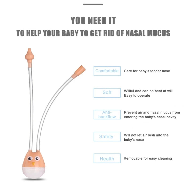 Newborn Baby Nasal Aspirator – Children Nose Cleaner Suction Tool for Healthy Baby Care