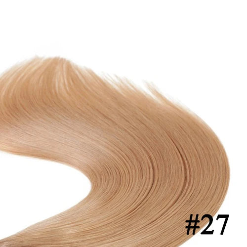 Straight I Tip Hair Extensions Natural Real Human Fusion Hair Extensions 50pcs/ Set Keratin Capsule Brown Blonde Color 12-26inch