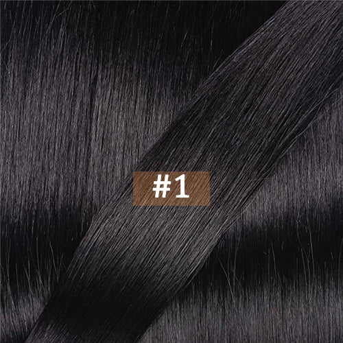 Straight I Tip Hair Extensions Natural Real Human Fusion Hair Extensions 50pcs/ Set Keratin Capsule Brown Blonde Color 12-26inch