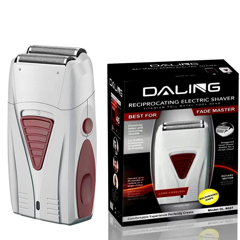 Rasoir électrique rechargeable pour hommes – Rasoir pour le visage, la barbe et la tête chauve