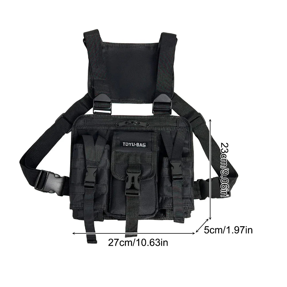 KOGER Sports Chest Bag – Lightweight, Water-Resistant Running Vest & Tactical Front Pack