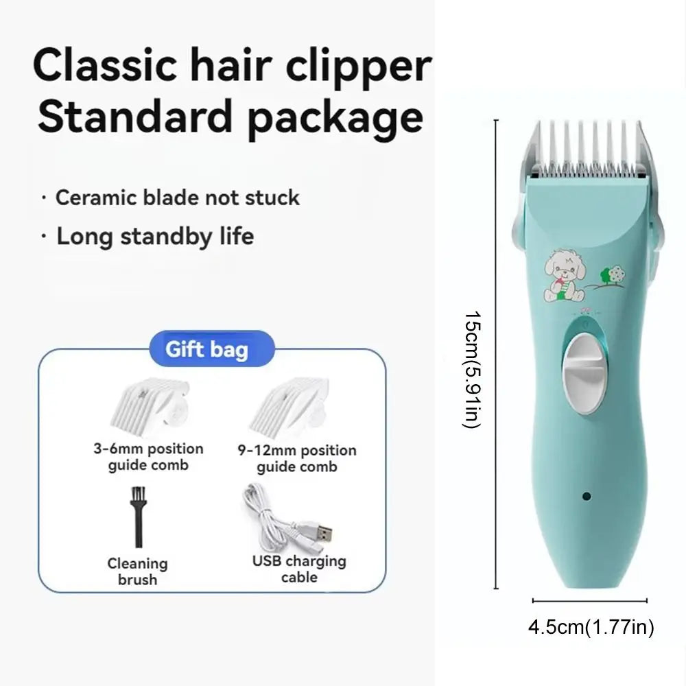 Silent Baby Hair Clipper – Quiet, Electric Trimmer for Kids, Infants, and Pets