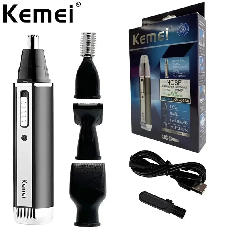 Kemei 4-in-1 Akku-Trimmer – Präzisionspflege für Männer