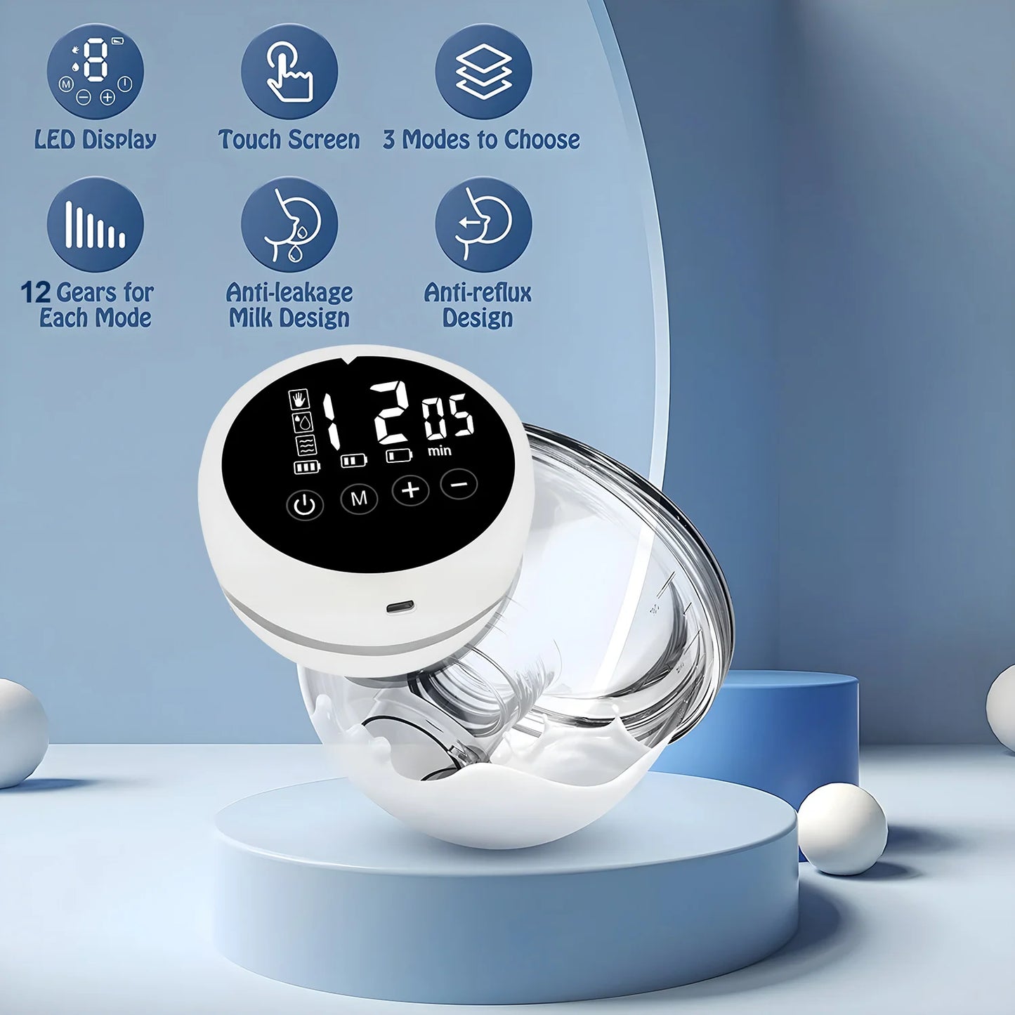 Fireurus Smart Electric Breast Pump – Hands-Free, Wearable & Silent Milk Extractor