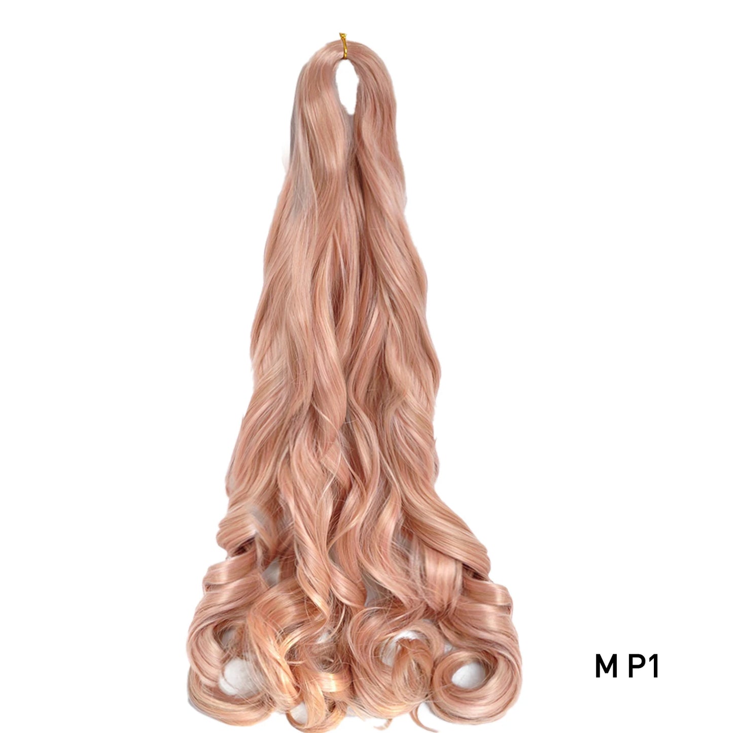 French Curls Braiding Hair 24Inch Synthetic Spiral Curls Braids Hair Extensions For Women Pre Stretched Loose Wave Braiding Hair