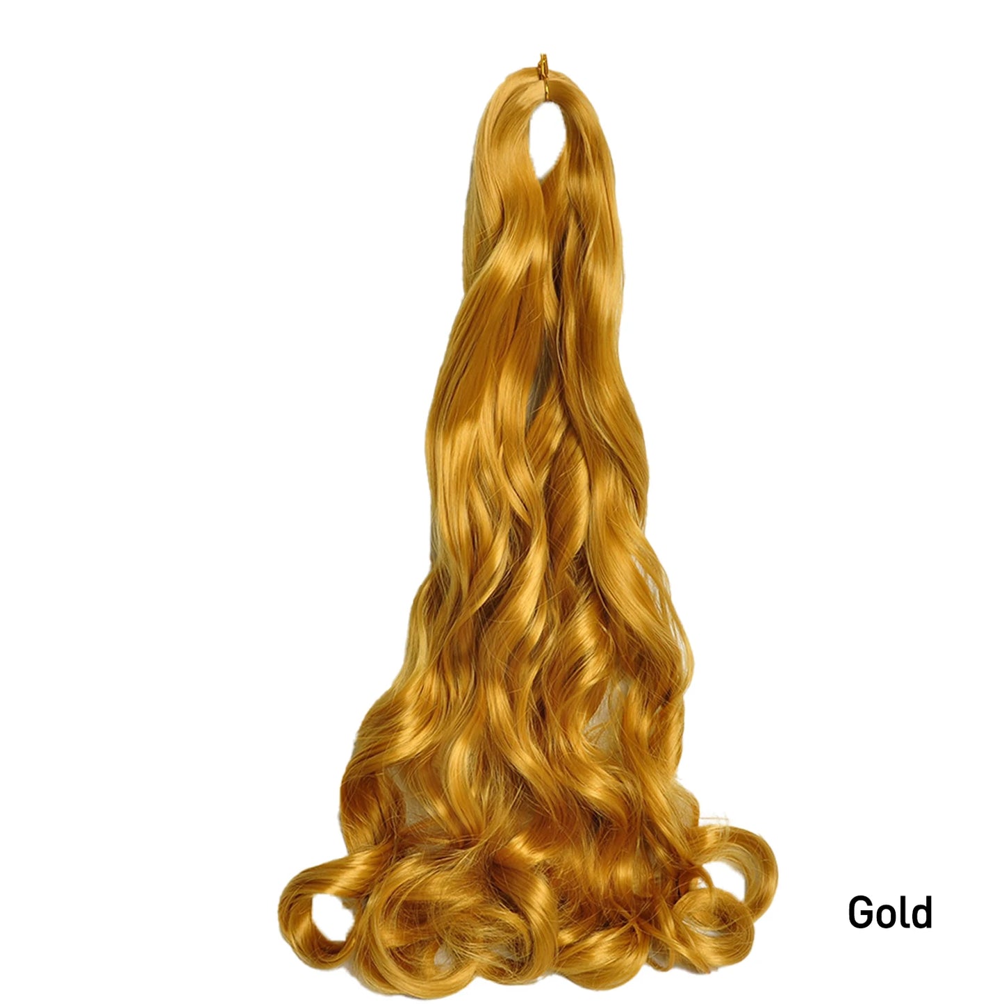 French Curls Braiding Hair 24Inch Synthetic Spiral Curls Braids Hair Extensions For Women Pre Stretched Loose Wave Braiding Hair