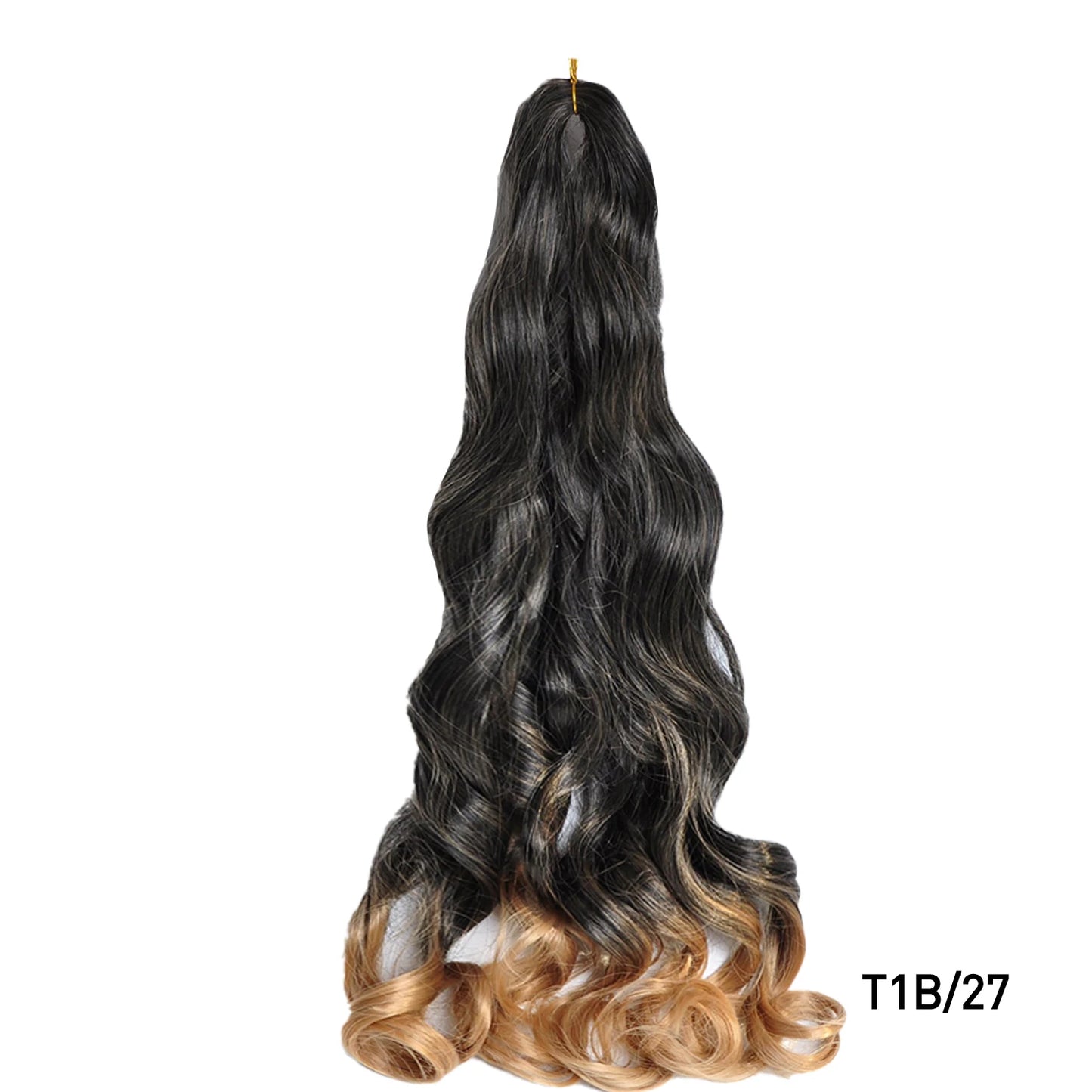 French Curls Braiding Hair 24Inch Synthetic Spiral Curls Braids Hair Extensions For Women Pre Stretched Loose Wave Braiding Hair