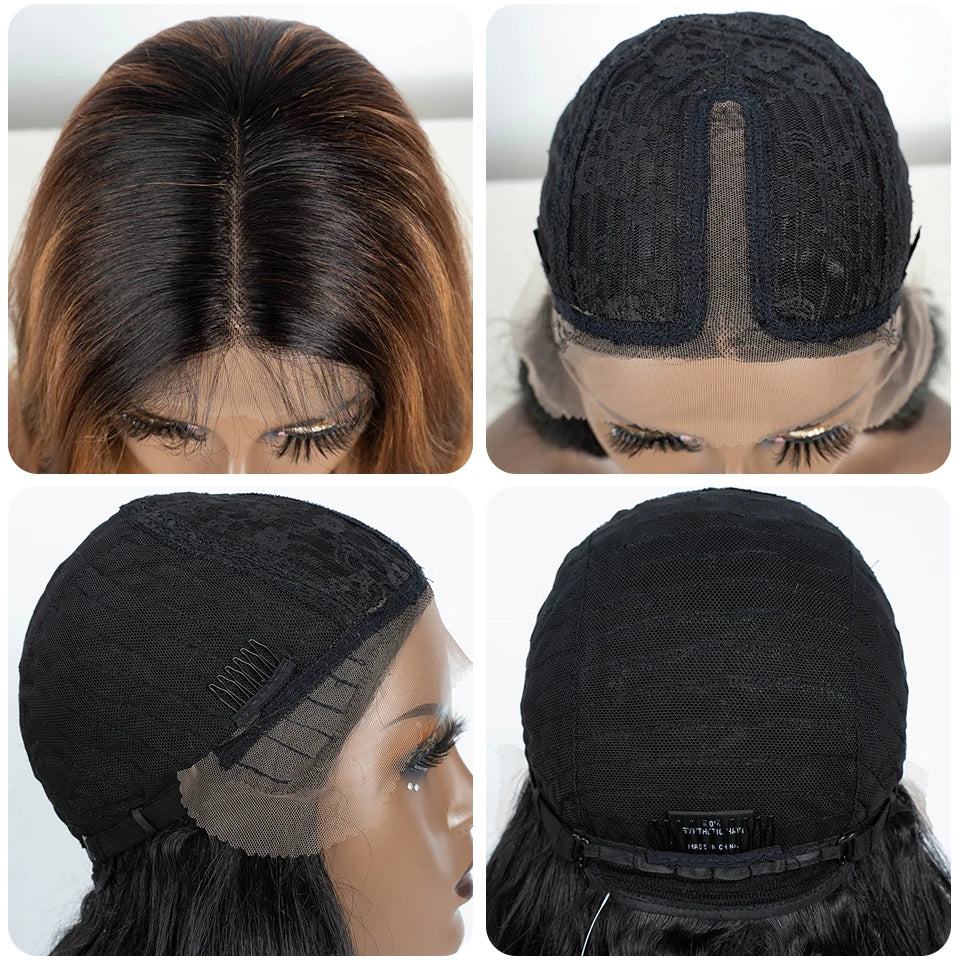 Noble Lace Wig Synthetic Wigs For Women 36Inch Lace Wig Wavy Wig Natural Hair Synthetic Wig Cosplay Synthetic Lace Front Wig