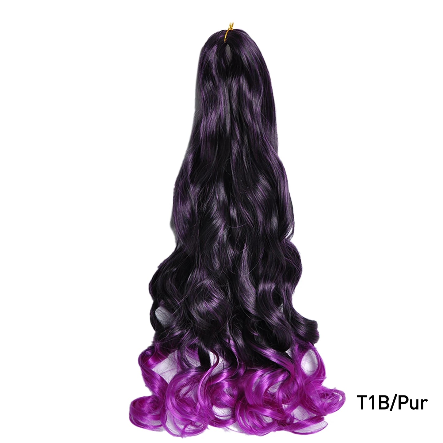 French Curls Braiding Hair 24Inch Synthetic Spiral Curls Braids Hair Extensions For Women Pre Stretched Loose Wave Braiding Hair