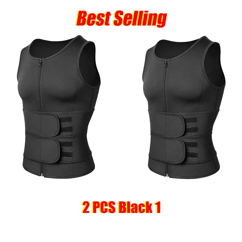 Gilet de sudation pour homme, corset de fitness, amincissant, sculptant le ventre, réduisant les graisses, ceinture amincissante
