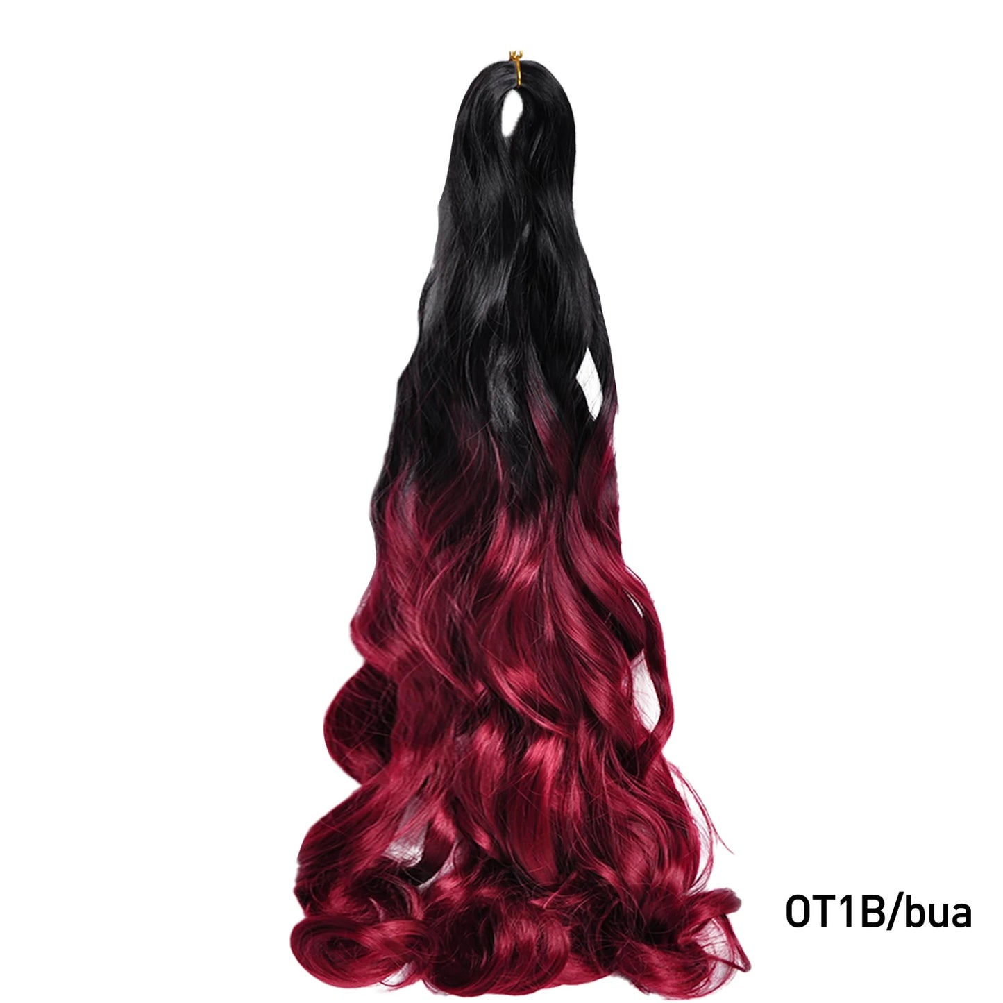 French Curls Braiding Hair 24Inch Synthetic Spiral Curls Braids Hair Extensions For Women Pre Stretched Loose Wave Braiding Hair