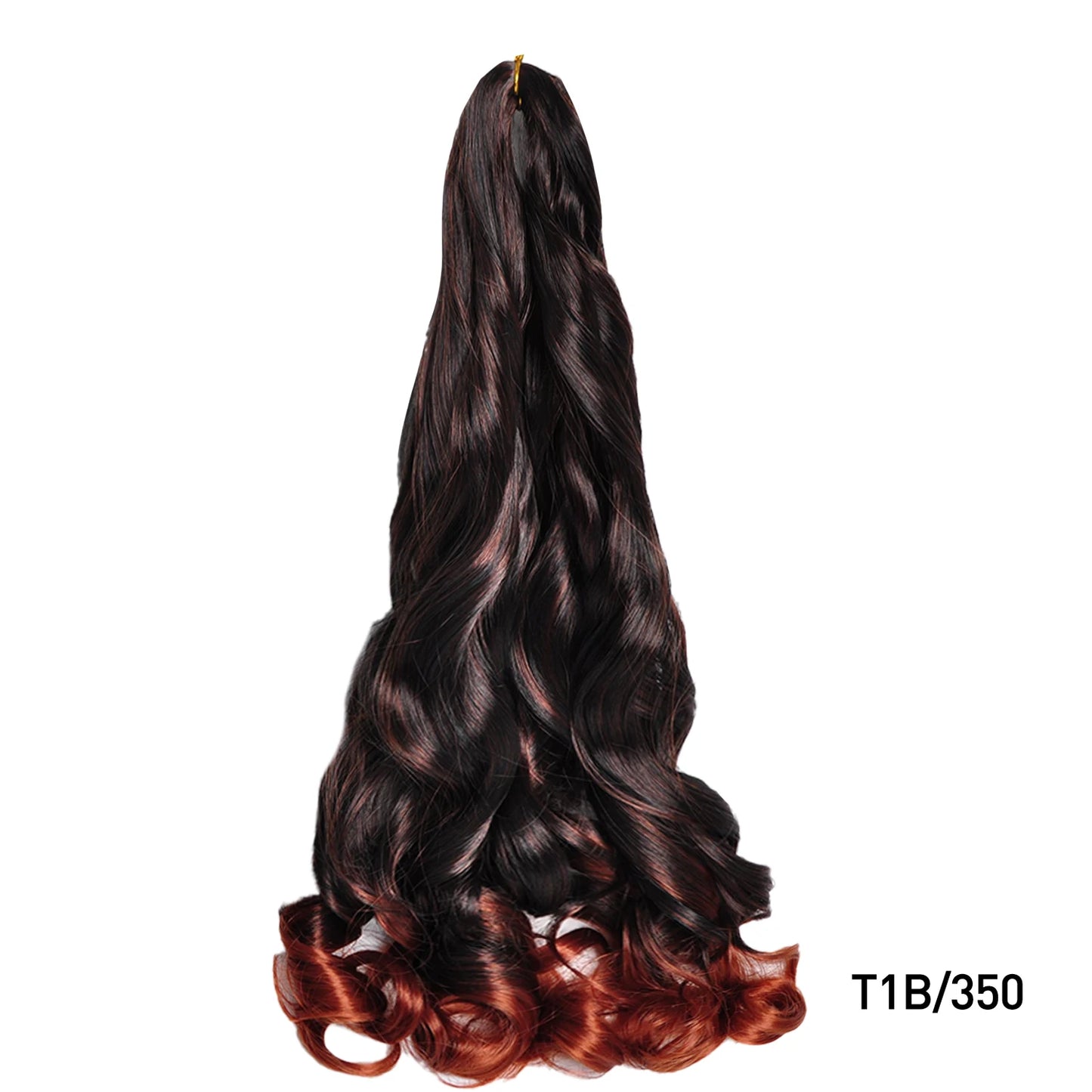 French Curls Braiding Hair 24Inch Synthetic Spiral Curls Braids Hair Extensions For Women Pre Stretched Loose Wave Braiding Hair