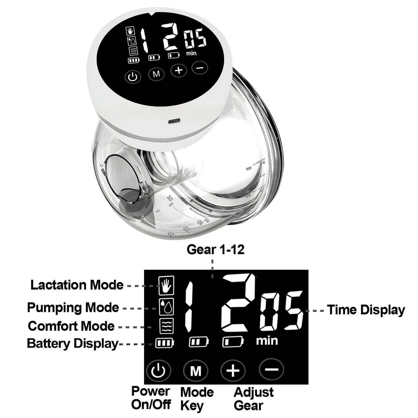 Fireurus Smart Electric Breast Pump – Hands-Free, Wearable & Silent Milk Extractor