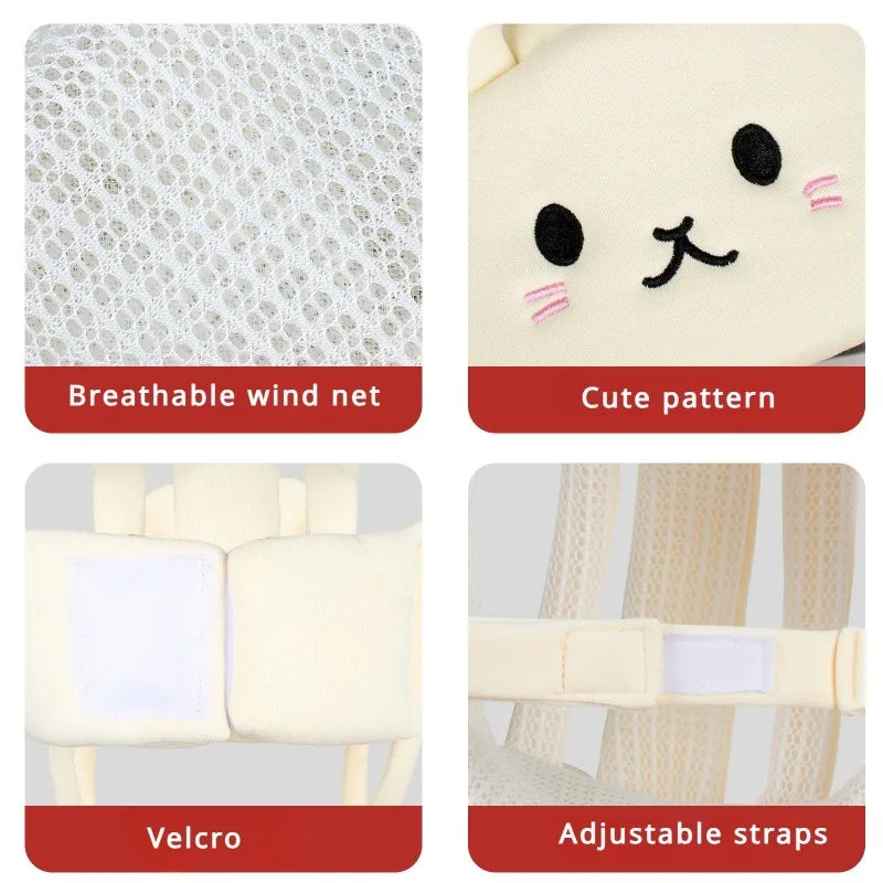Baby Safety Helmet – Soft Cotton Head Protector for Crawling & Walking