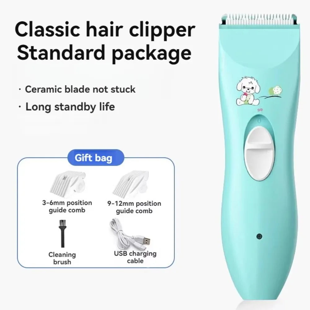 Silent Baby Hair Clipper – Quiet, Electric Trimmer for Kids, Infants, and Pets