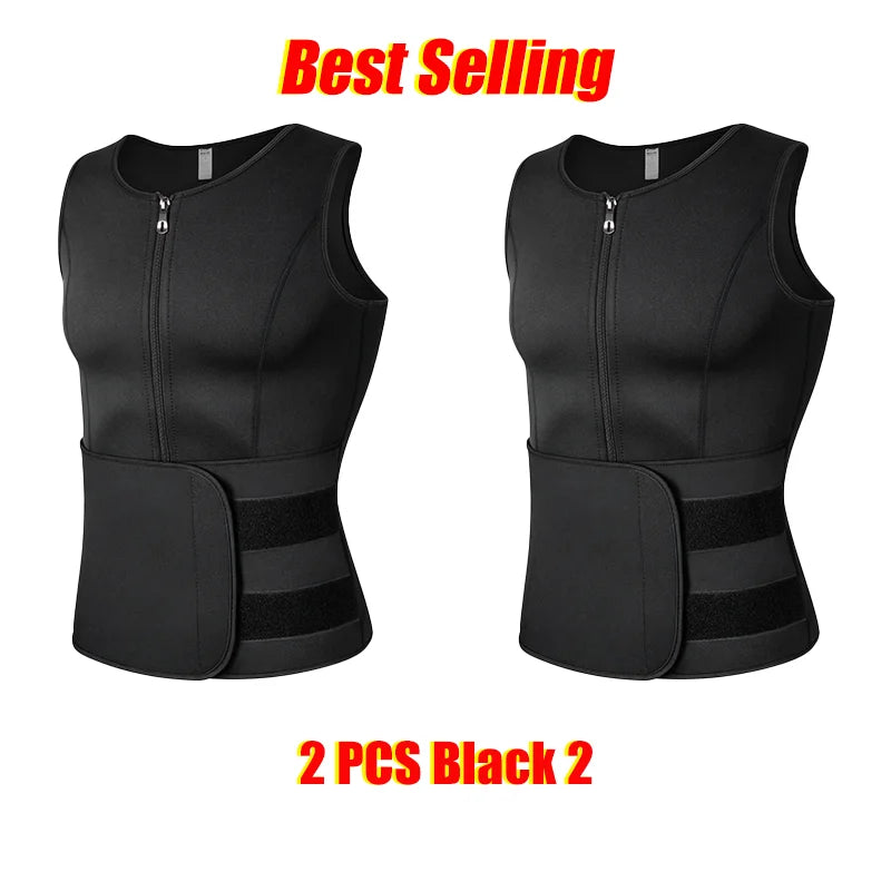 Gilet de sudation pour homme, corset de fitness, amincissant, sculptant le ventre, réduisant les graisses, ceinture amincissante