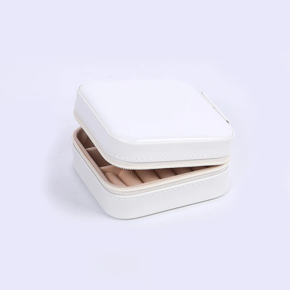 Jewelry Case Box Portable Small Travel Jewelry Organizer Necklace Earring Ring Storage Display Gift Box Travel Essentials