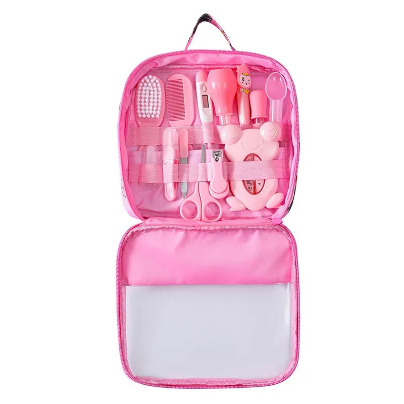Kit de soins et de toilettage pour bébé 13 pièces – Ensemble d'outils d'hygiène et d'allaitement pour nouveau-né