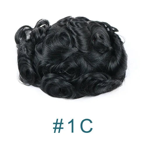 Lace Front Q6 Breathable Bleach Knots Natural Hairline Human Hair Men's Toupee Prosthesis Men Wig Capillary Hairloss Solution