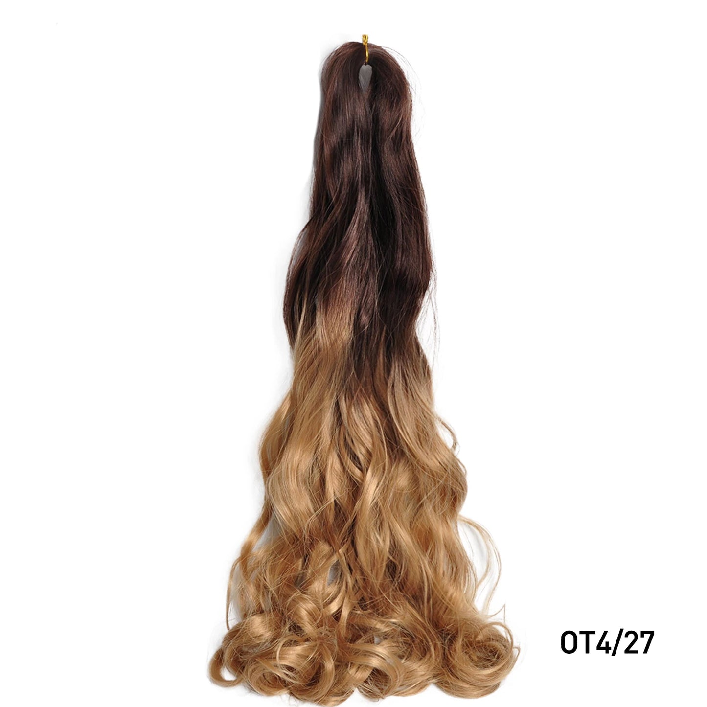 French Curls Braiding Hair 24Inch Synthetic Spiral Curls Braids Hair Extensions For Women Pre Stretched Loose Wave Braiding Hair