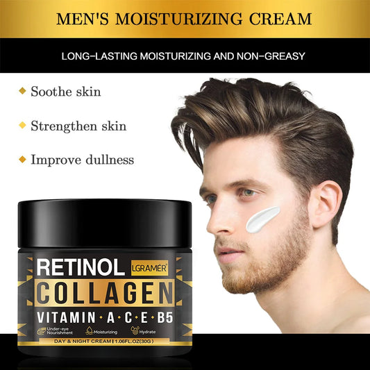 Crème visage au rétinol et au collagène Soin de la peau Hydratant Éclaircissant Hydratant Lissant