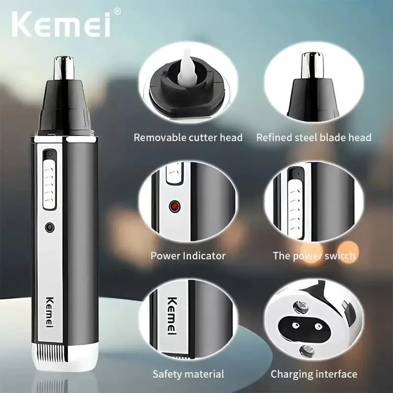 Kemei 4-in-1 Akku-Trimmer – Präzisionspflege für Männer
