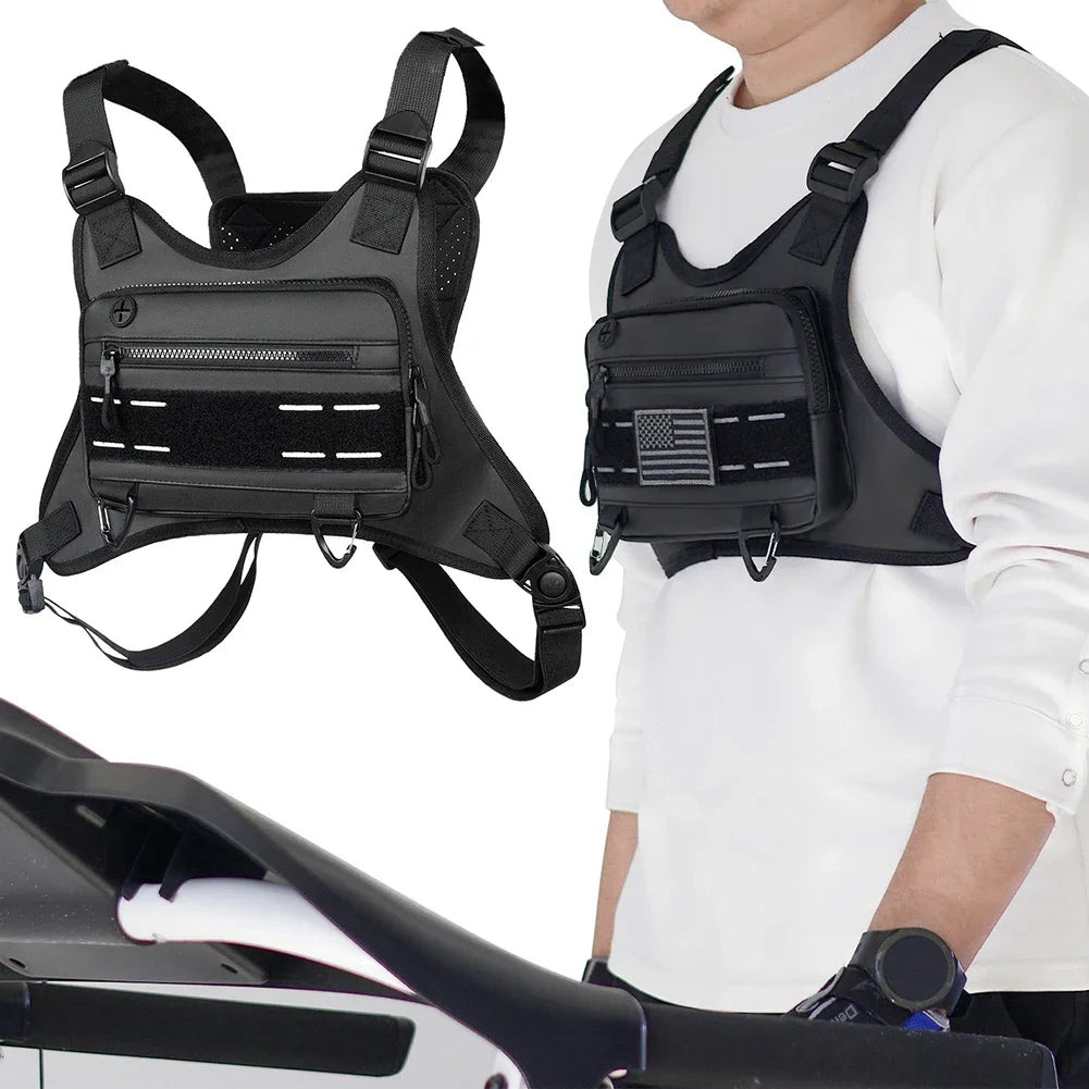 KOGER Sports Chest Bag – Lightweight, Water-Resistant Running Vest & Tactical Front Pack
