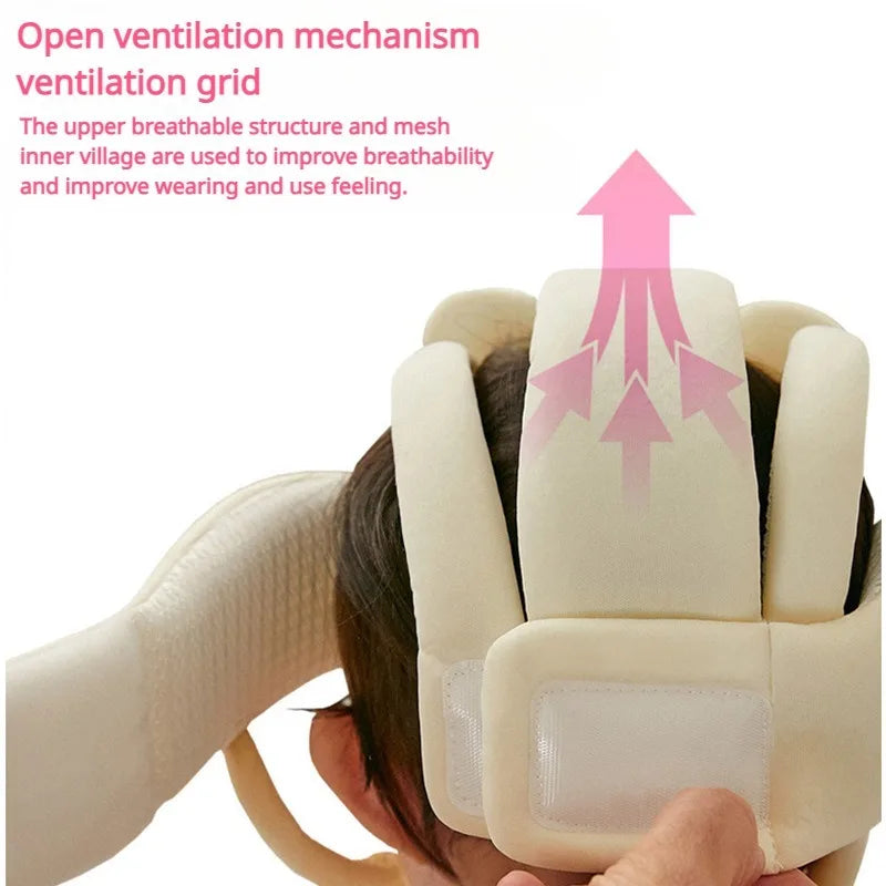 Baby Safety Helmet – Soft Cotton Head Protector for Crawling & Walking