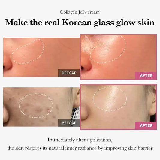 Gelée-crème au collagène 24h Glow &amp; Lifted – Soin raffermissant, hydratant et éclaircissant