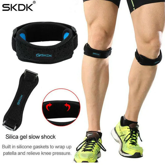 Patella Knee Strap Adjustable Knee Brace – Patellar Tendon Stabilizer Support Band for Sports & Fitness