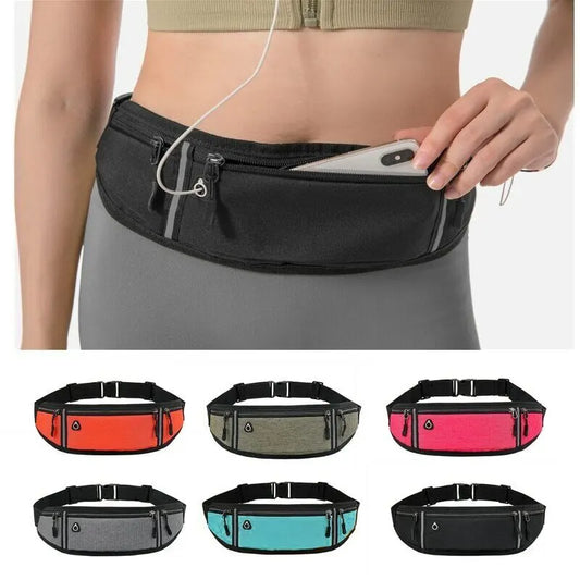 Waterproof Reflective Sports Waist Bag – Lightweight Fanny Pack for Running, Cycling & Fitness