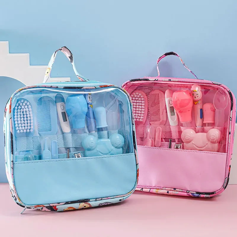 Kit de soins et de toilettage pour bébé 13 pièces – Ensemble d'outils d'hygiène et d'allaitement pour nouveau-né