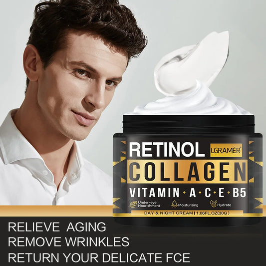 Crème visage au rétinol et au collagène Soin de la peau Hydratant Éclaircissant Hydratant Lissant