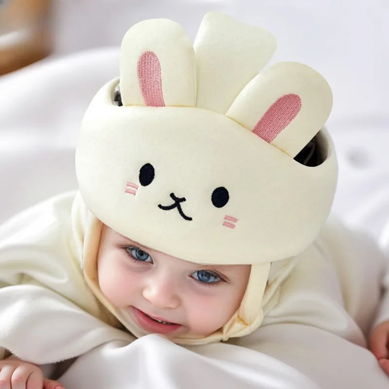 Baby Safety Helmet – Soft Cotton Head Protector for Crawling & Walking