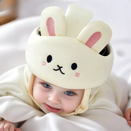 Baby Safety Helmet – Soft Cotton Head Protector for Crawling & Walking