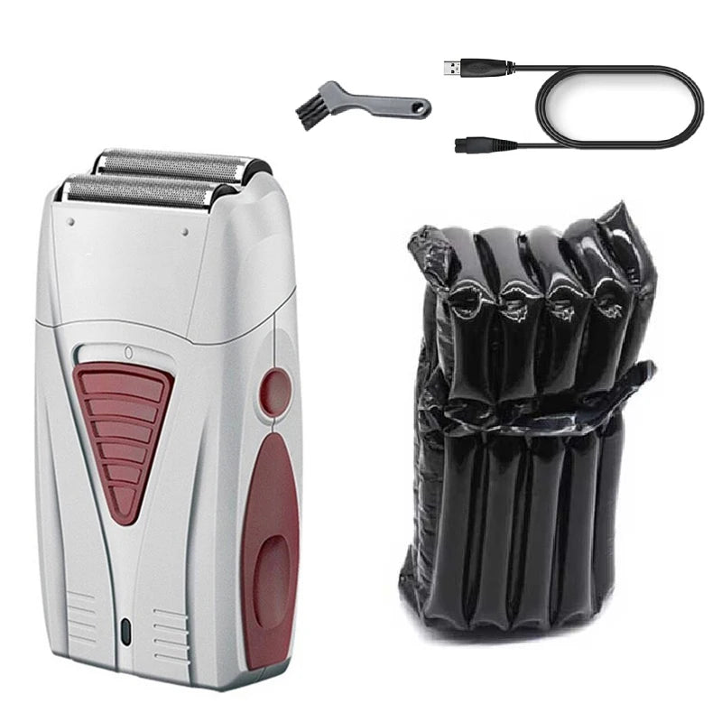 Rasoir électrique rechargeable pour hommes – Rasoir pour le visage, la barbe et la tête chauve