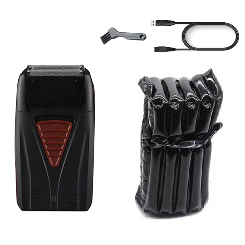 Rasoir électrique rechargeable pour hommes – Rasoir pour le visage, la barbe et la tête chauve