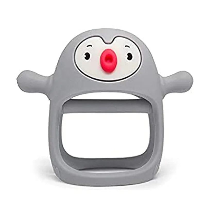 Silikon-Beißspielzeug für Babys, Beißring für die Hand von Säuglingen, Schnuller zum Stillen von Babys, Beißring-Spielzeug für Neugeborene