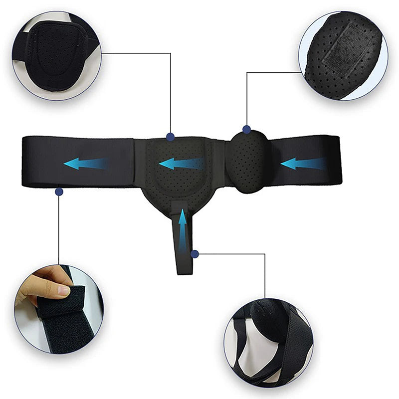 Adjustable Adult Hernia Belt – Inguinal Groin Support for Pain Relief and Recovery
