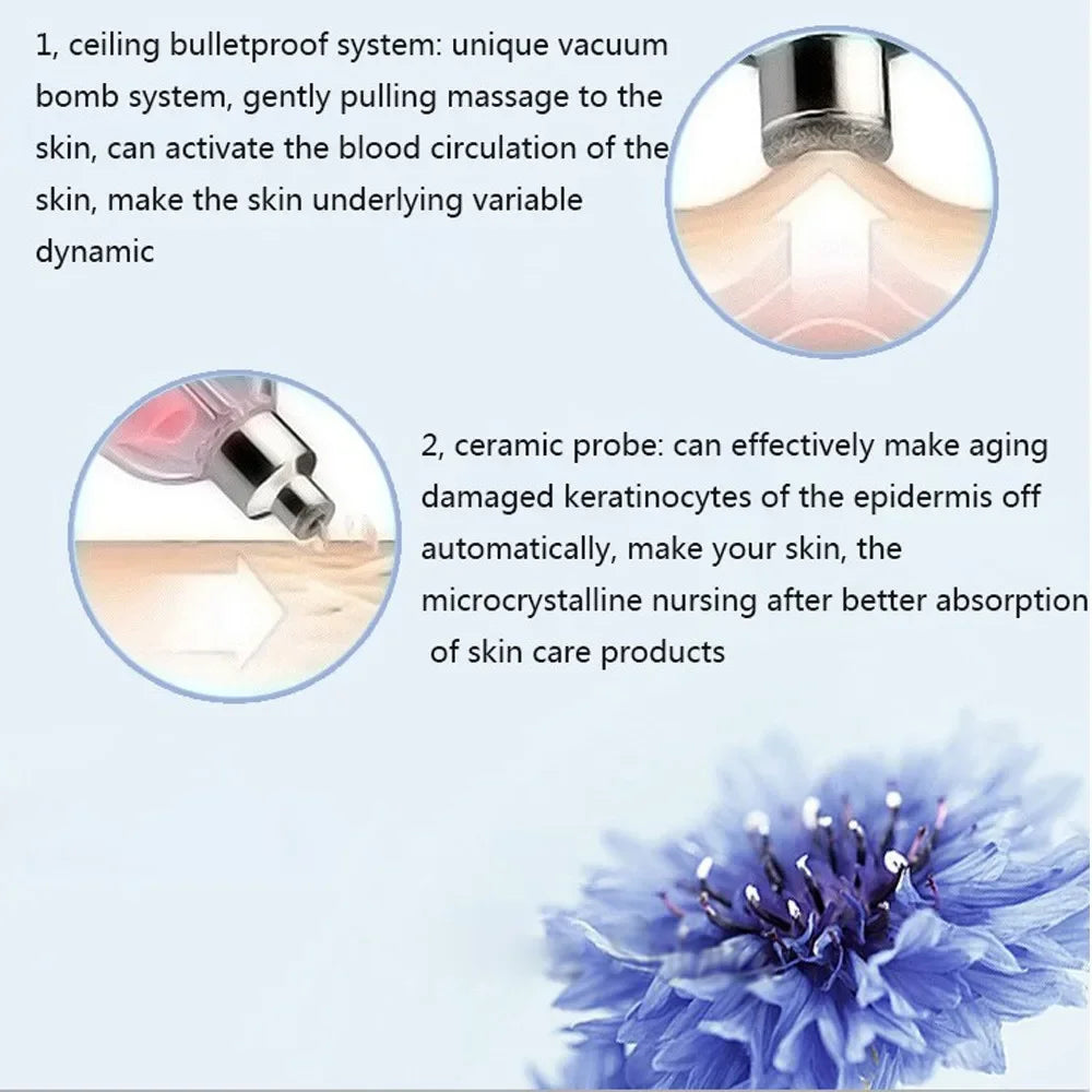 Mini Portable Diamond Dermabrasion Microdermabrasion Facial Care Tool Salon Exfoliation Beauty Machine
