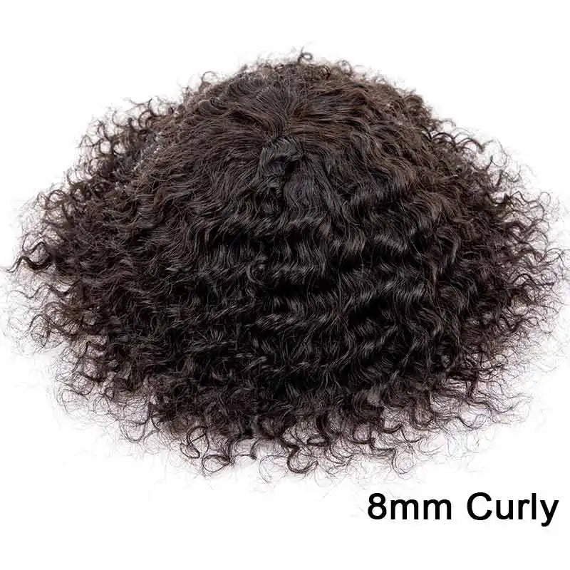 Lace Pu Toupee Hair Men Cury Wigs Human Hair Men's Lace Australia Male Hair Prosthesis Natural Man Wig Hair System Wig For Men