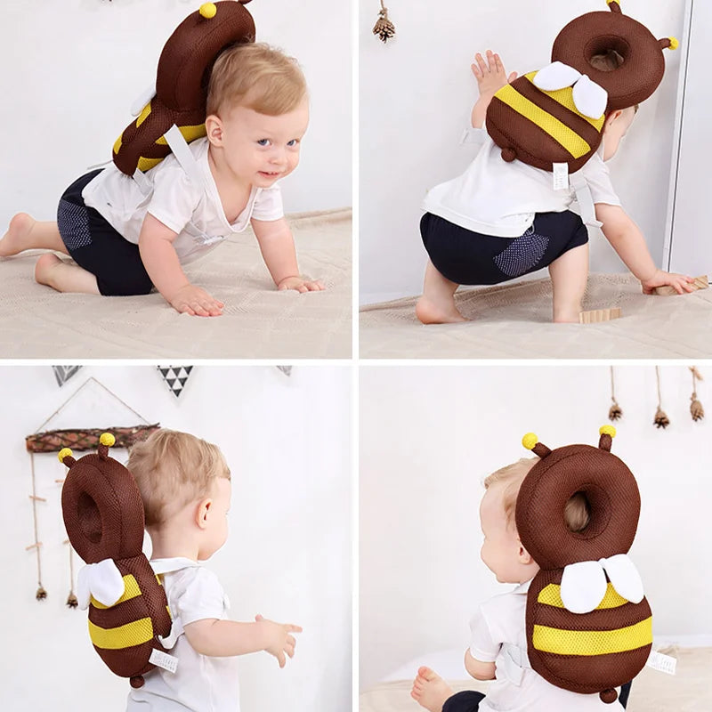 Luxuriöses Babykopfschutzkissen – Elegantes Sicherheitskissen im Tier-Look