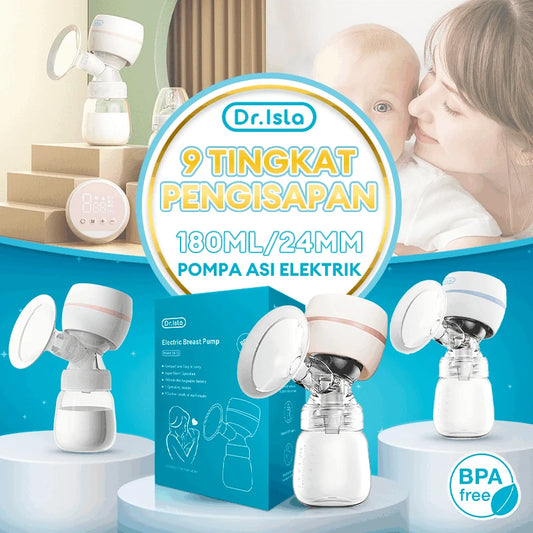 Dr. Isla Automatic Electric Breast Pump – Silent, USB Rechargeable, BPA-Free