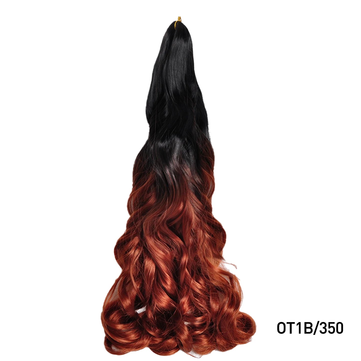French Curls Braiding Hair 24Inch Synthetic Spiral Curls Braids Hair Extensions For Women Pre Stretched Loose Wave Braiding Hair
