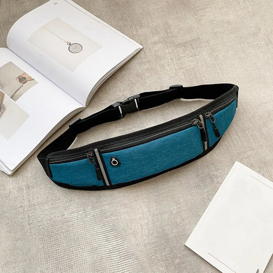 Waterproof Reflective Sports Waist Bag – Lightweight Fanny Pack for Running, Cycling & Fitness